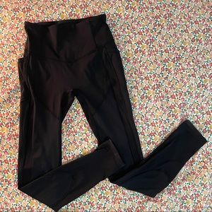 Size 4, Black Lululemon’s align high-rise pants 28”